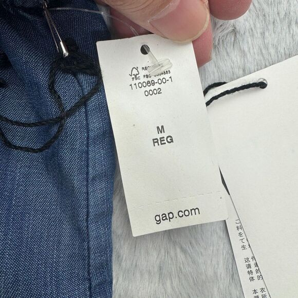 Gap Tank Top Womens Medium Blue Lyocell Naturally Soft Sleeveless Round Neck - Picture 6 of 11